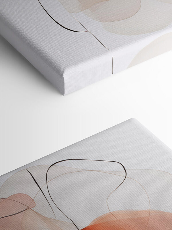 Fluid shapes in soft, warm tones Fluid shapes in soft, warm tones