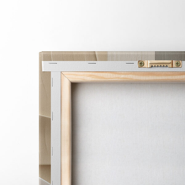 White and brown wall