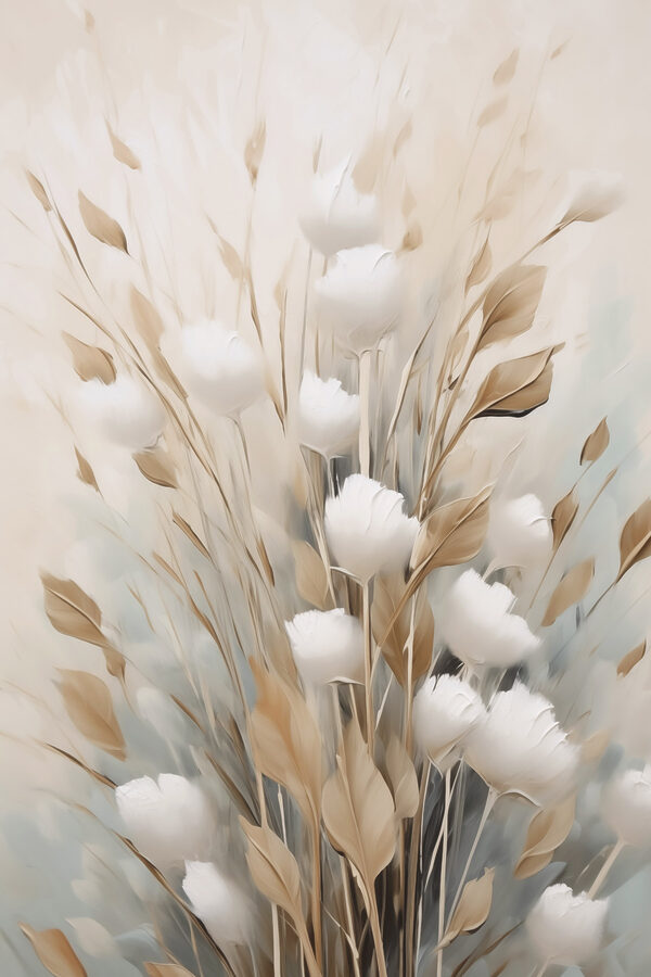 Painting of flowers and leaves Painting of flowers and leaves