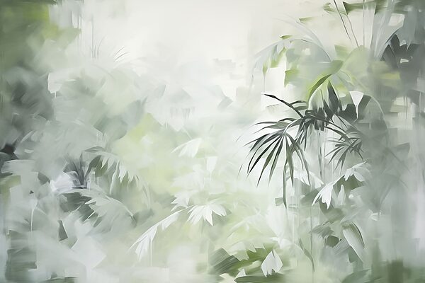 Painting of a forest of trees
