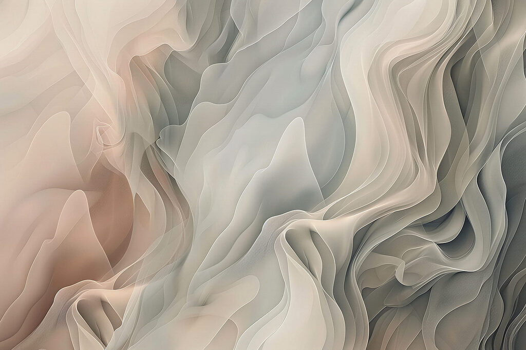 Ethereal waves in soft hues