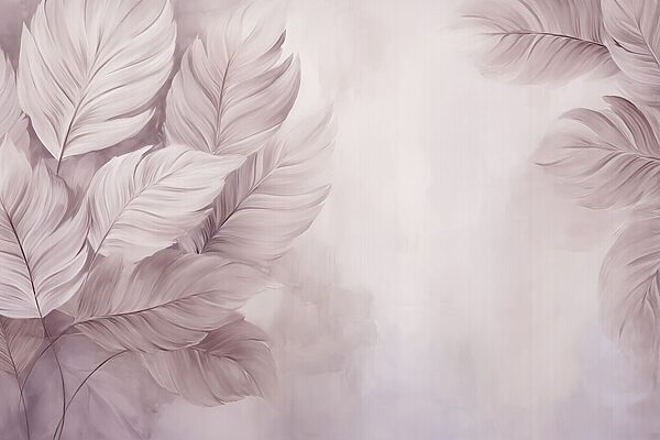 Gentle leaves in soft hues