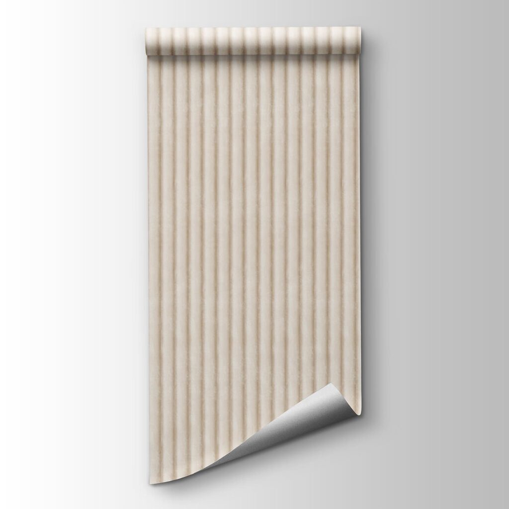 Elegant vertical lines in soft hue