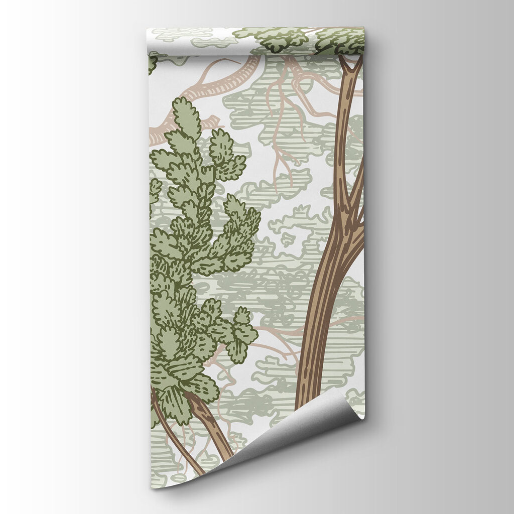 Group of trees with green leaves