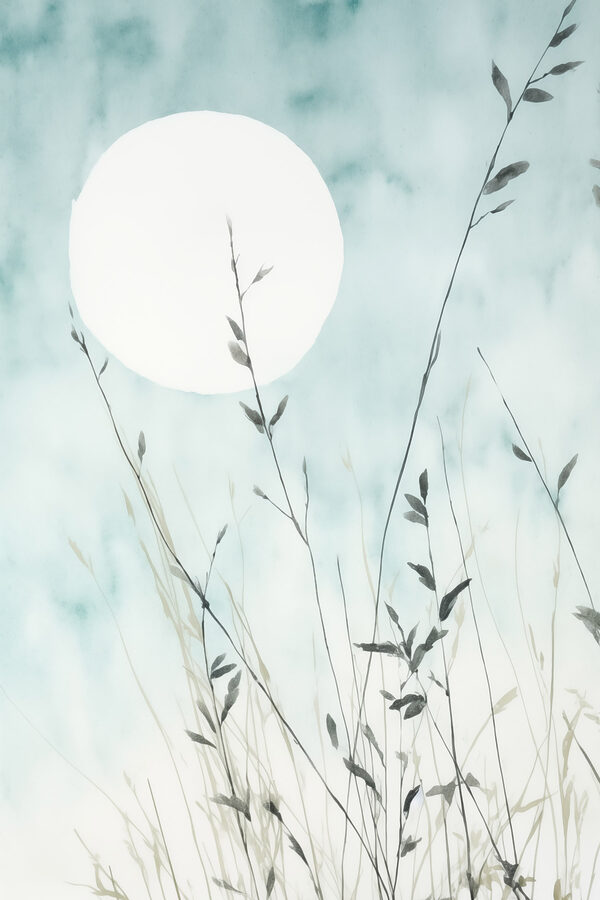 Sun behind plants Sun behind plants