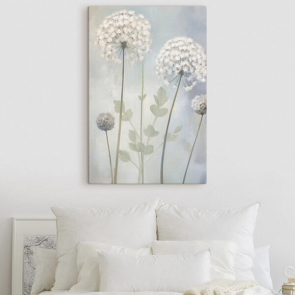 Painting of white flowers Painting of white flowers