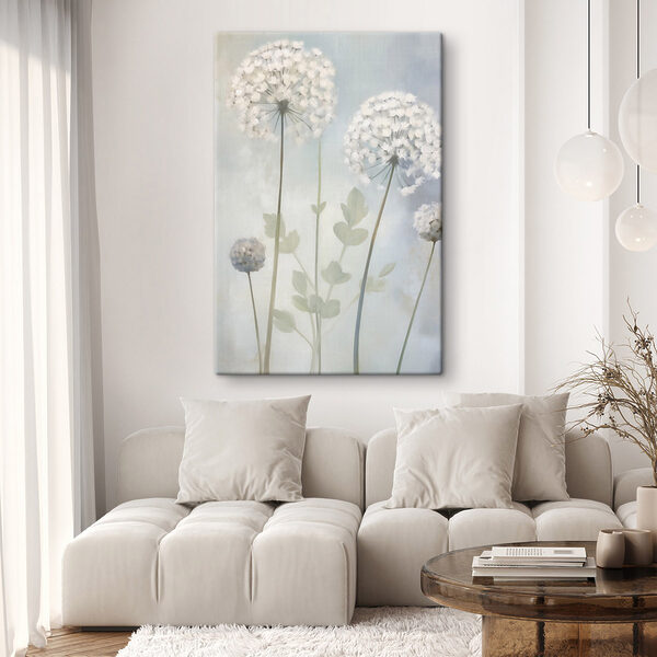 Painting of white flowers Painting of white flowers