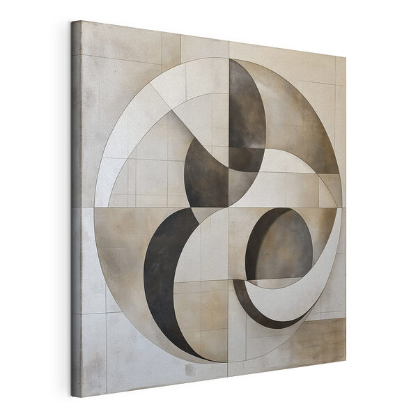 Black and white circular design Black and white circular design