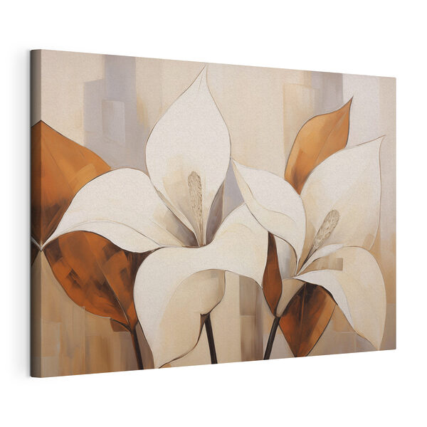 Painting of white flowers Painting of white flowers