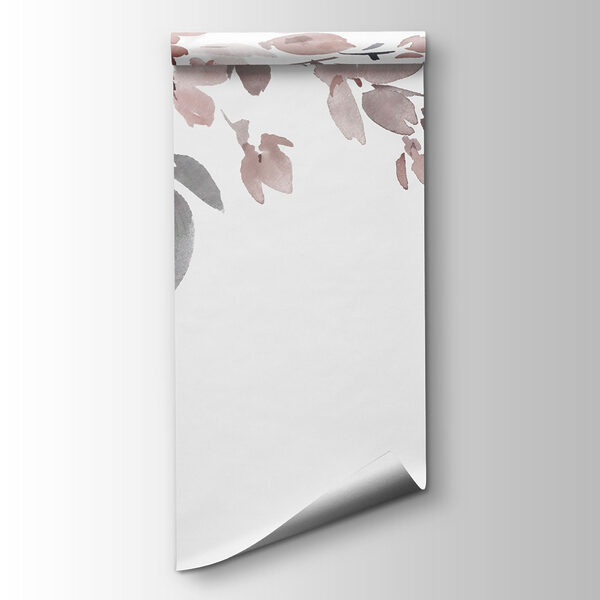 Painting of flowers on a white background Painting of flowers on a white background