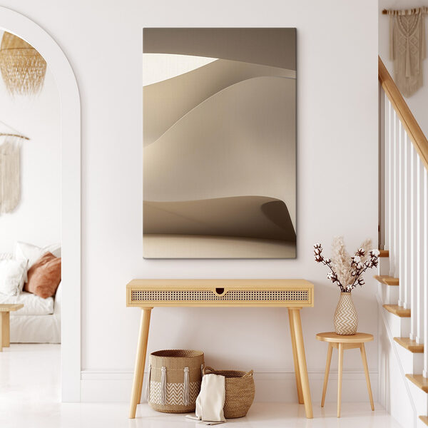 White paper with a curved edge