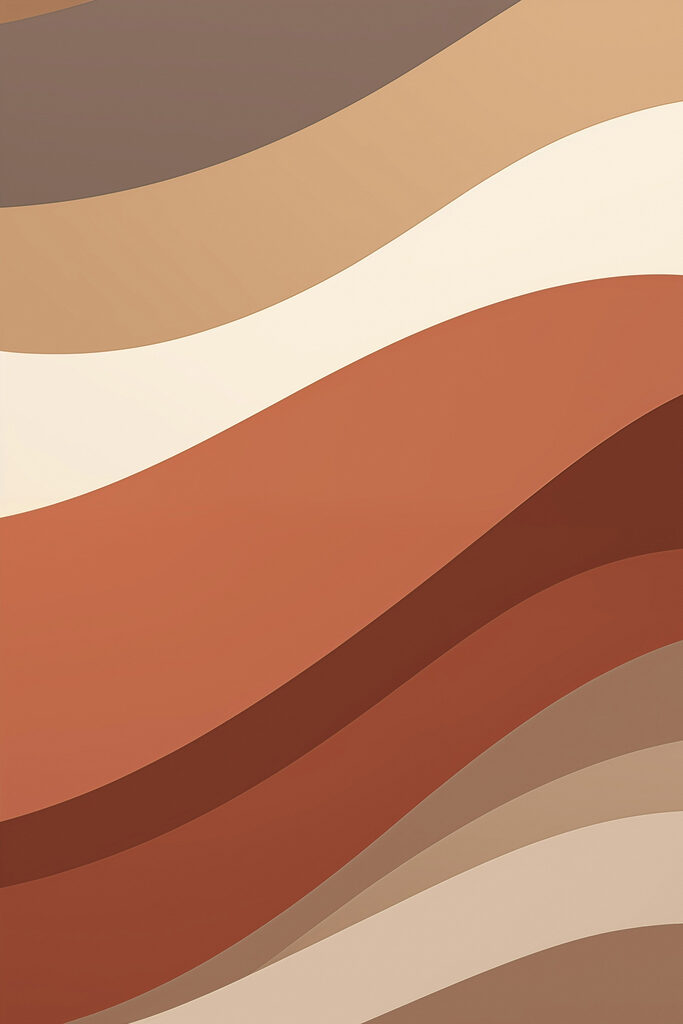 Brown and white wavy lines