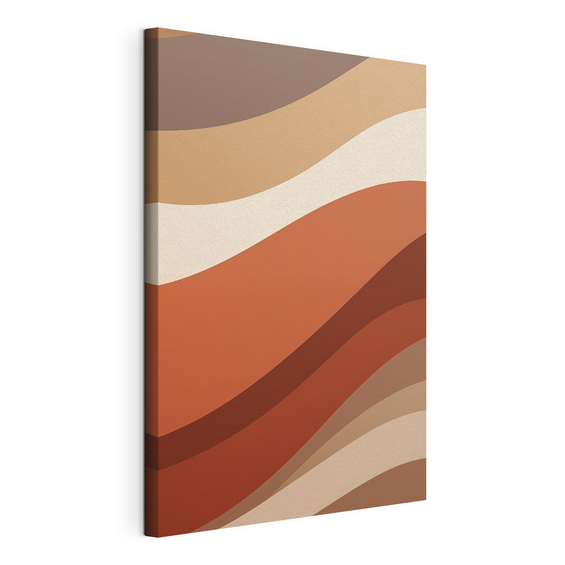 Brown and white wavy lines