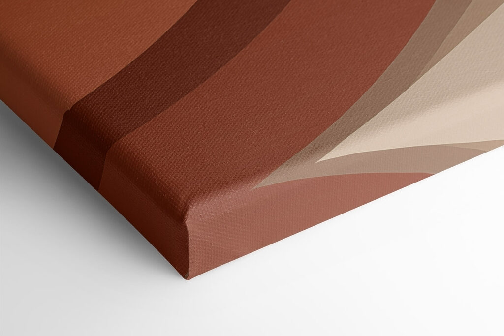 Brown and white wavy lines