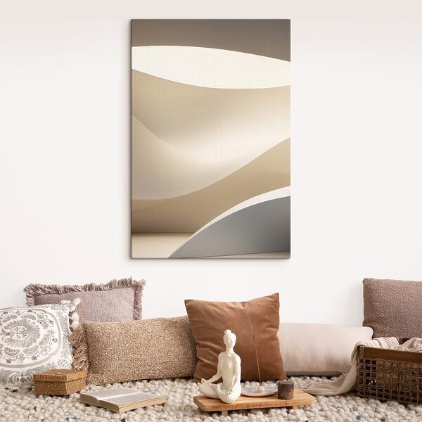White and grey wavy lines