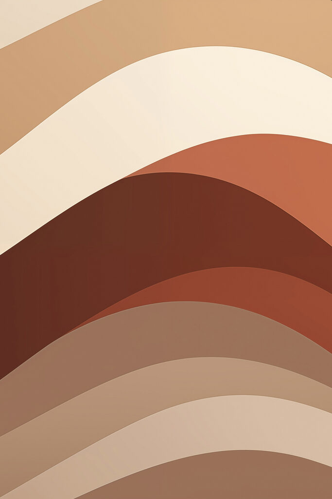 Brown and white curved lines Brown and white curved lines