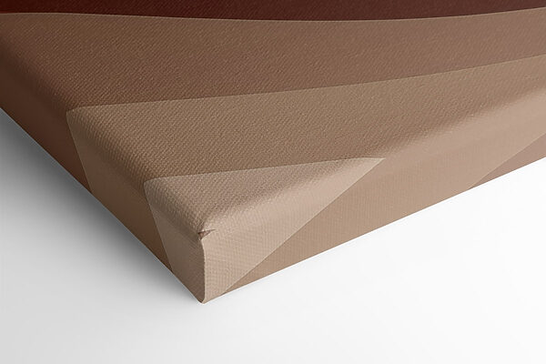 Brown and white wavy lines
