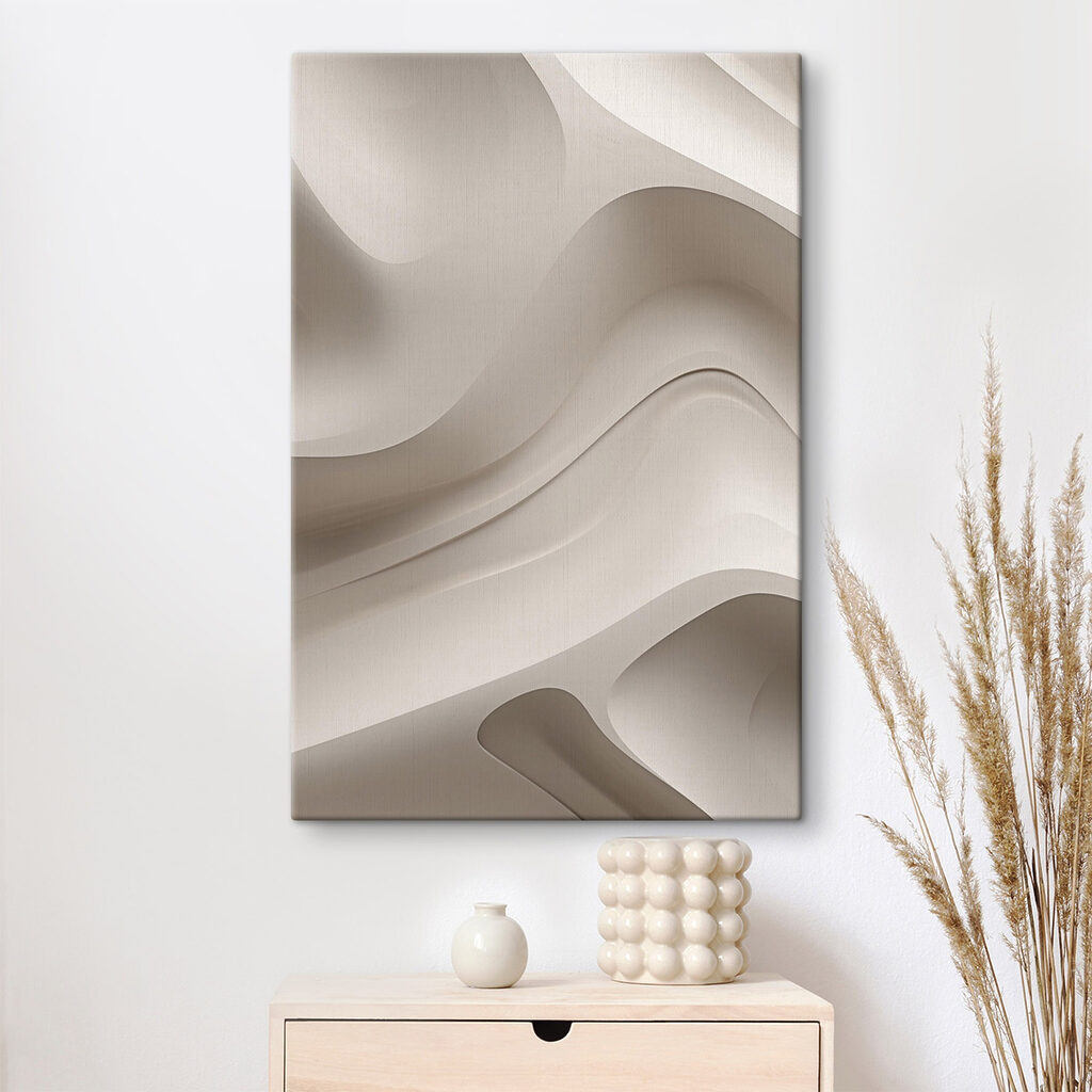 White and grey wavy background