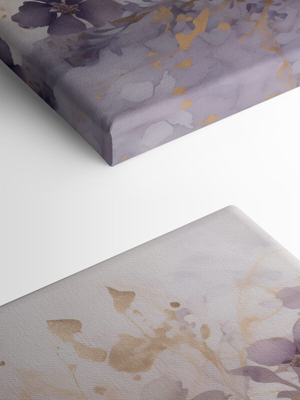 Painting of flowers on a white surface Painting of flowers on a white surface