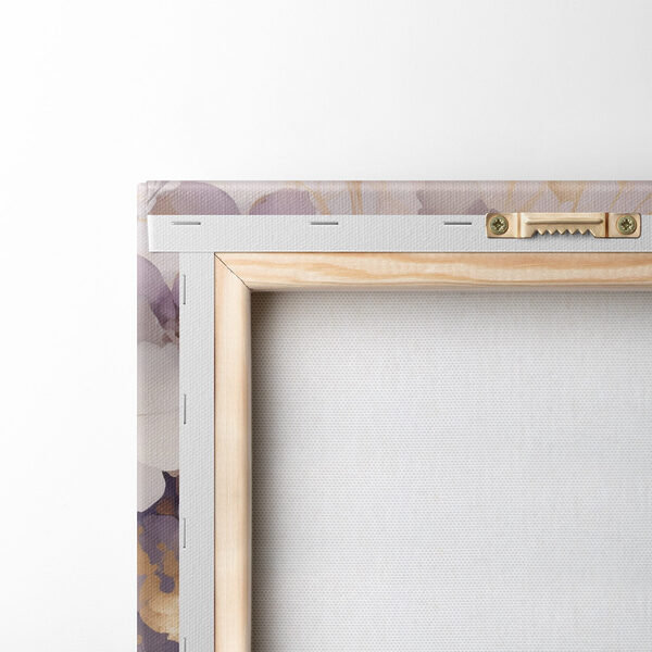Painting of flowers on a white surface Painting of flowers on a white surface