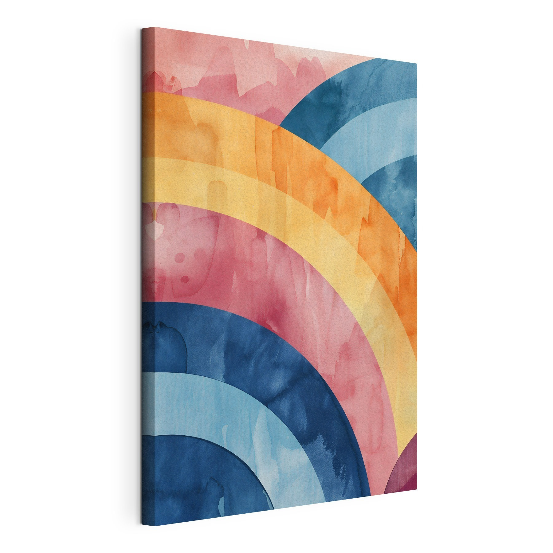 Colorful rainbows on a surface