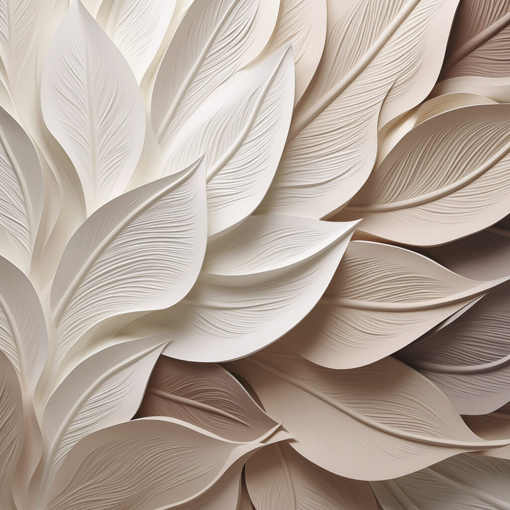 Elegant layers of sculpted leaves Elegant layers of sculpted leaves