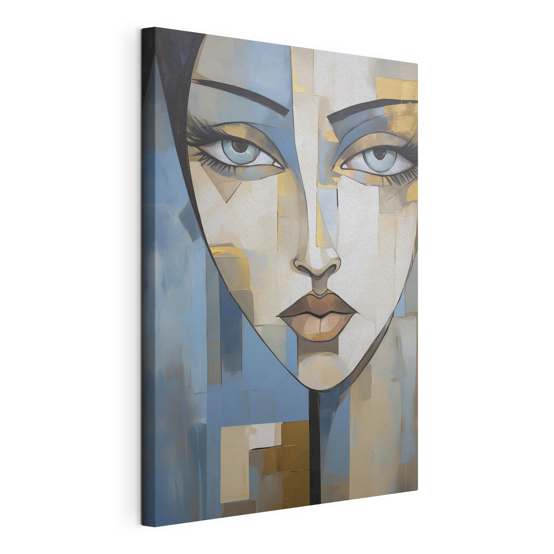 Painting of a woman's face