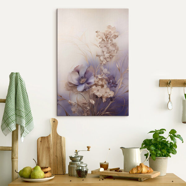 Painting of flowers on a white background Painting of flowers on a white background