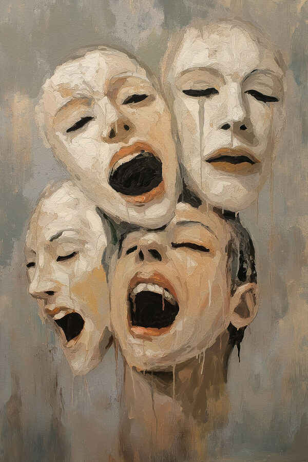 Group of people with masks