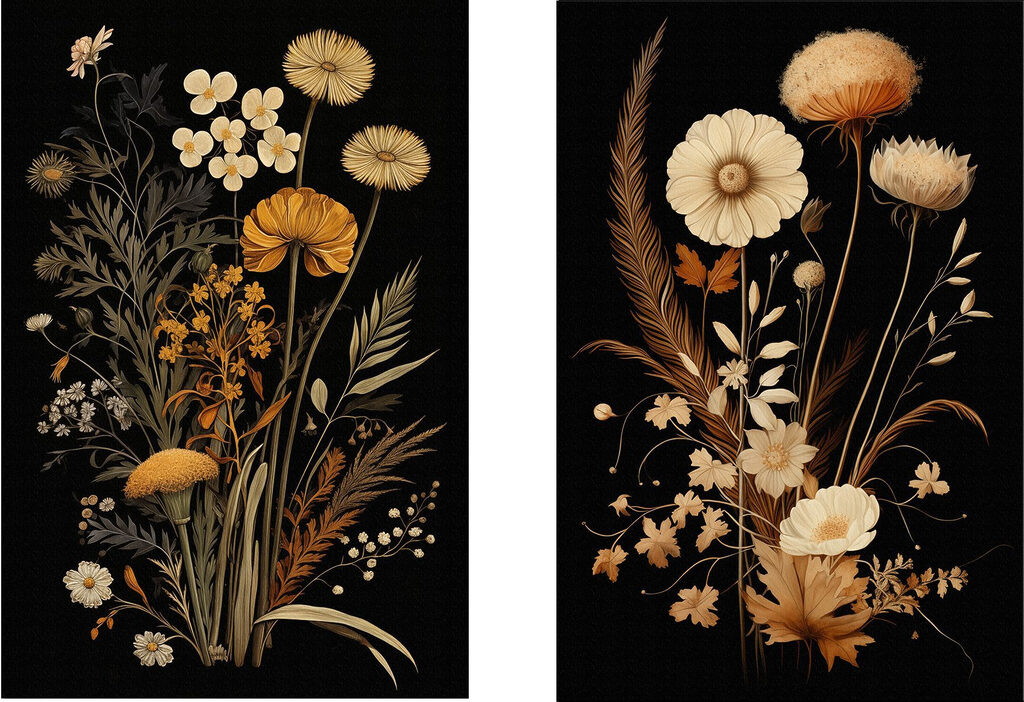 Delicate blooms in muted tones Delicate blooms in muted tones
