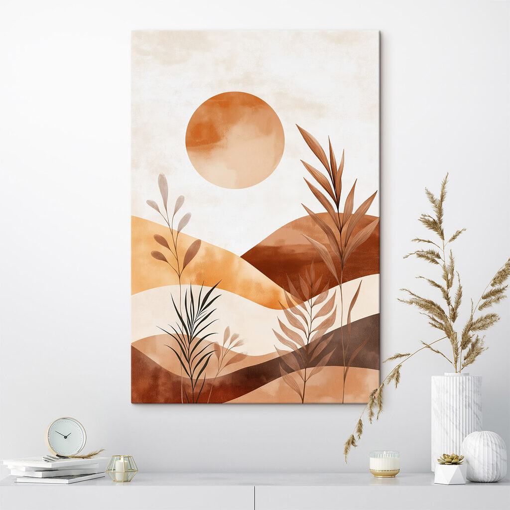 Painting of plants and sun Painting of plants and sun