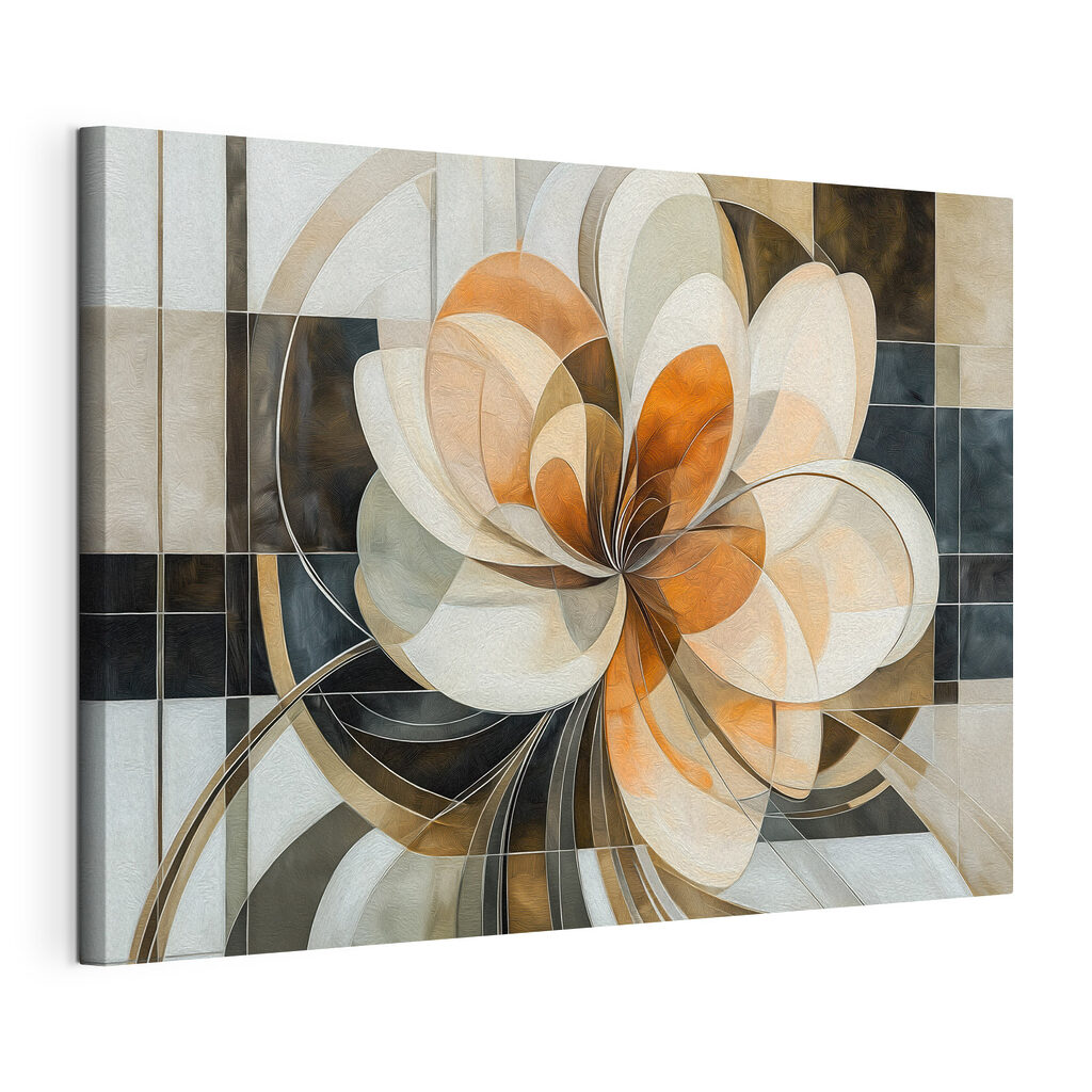 Abstract flower in soft hues