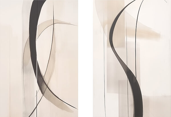 Dynamic curves in soft tones