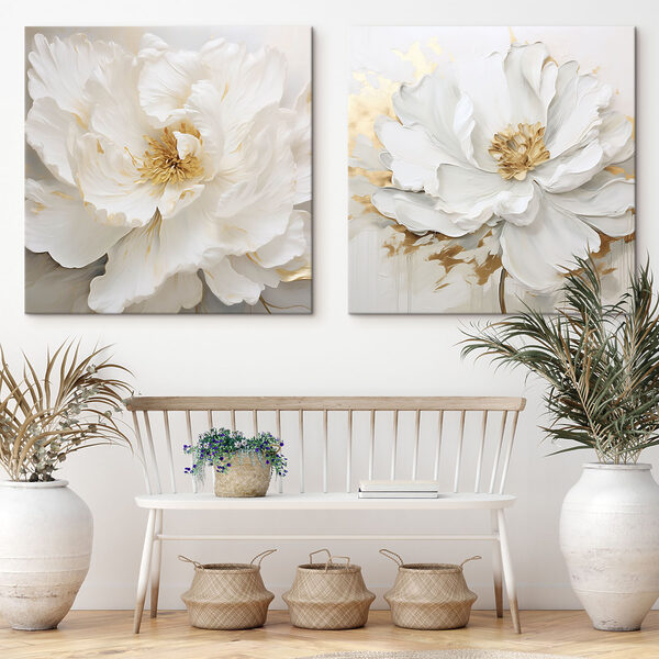 Delicate petals in soft tones
