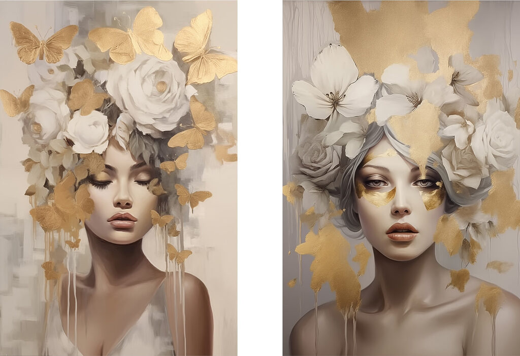 Elegant portraits with nature's touch