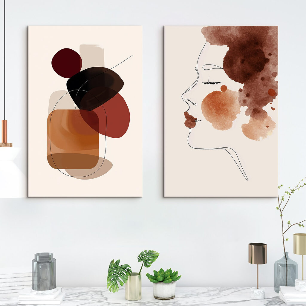 Abstract art showcasing natural forms