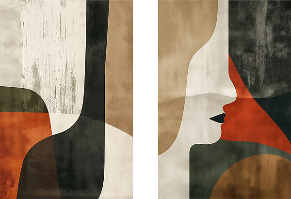 Couple of posters of women's faces