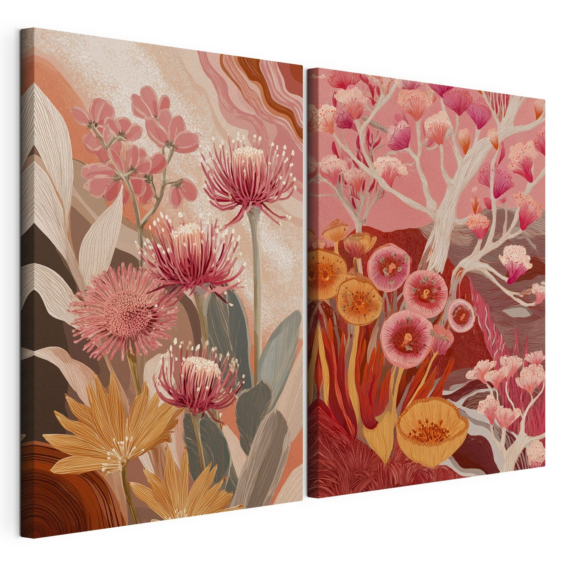 Two images of flowers