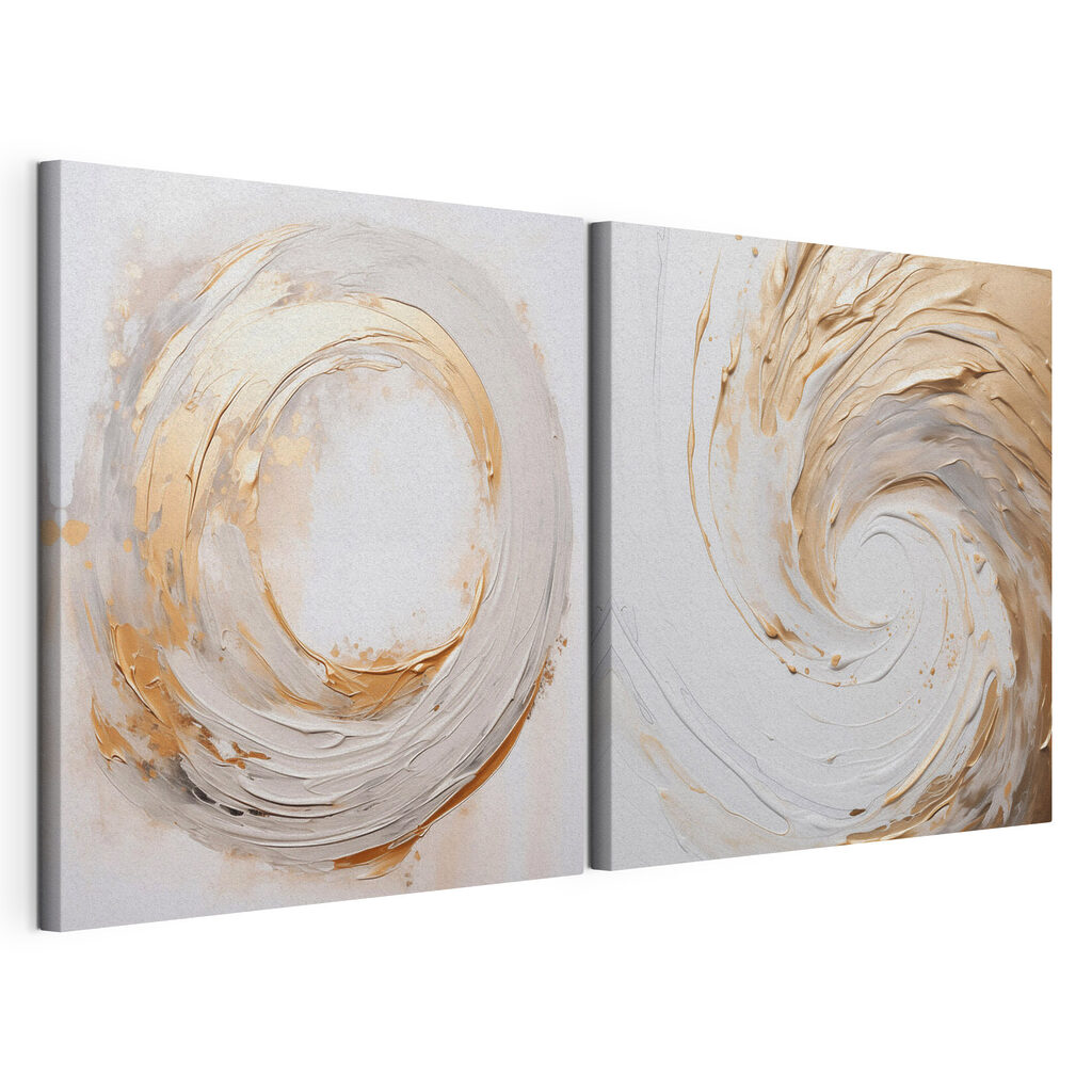 Dynamic swirls of creamy color