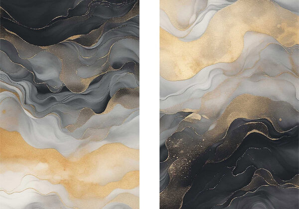 Sculpted hues of flowing elegance