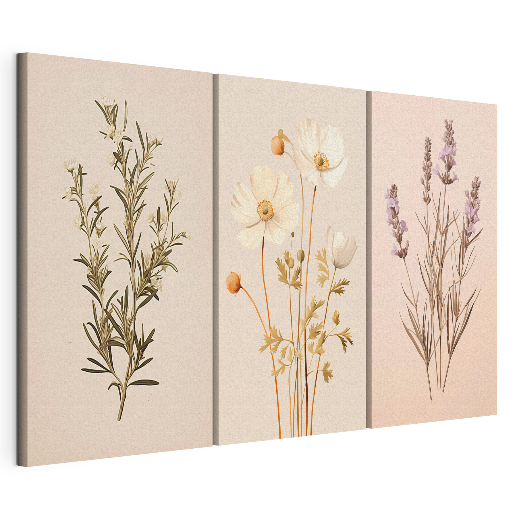 Painting of white flowers