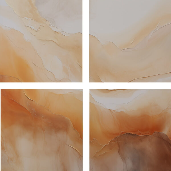 Collage of different colors of liquid