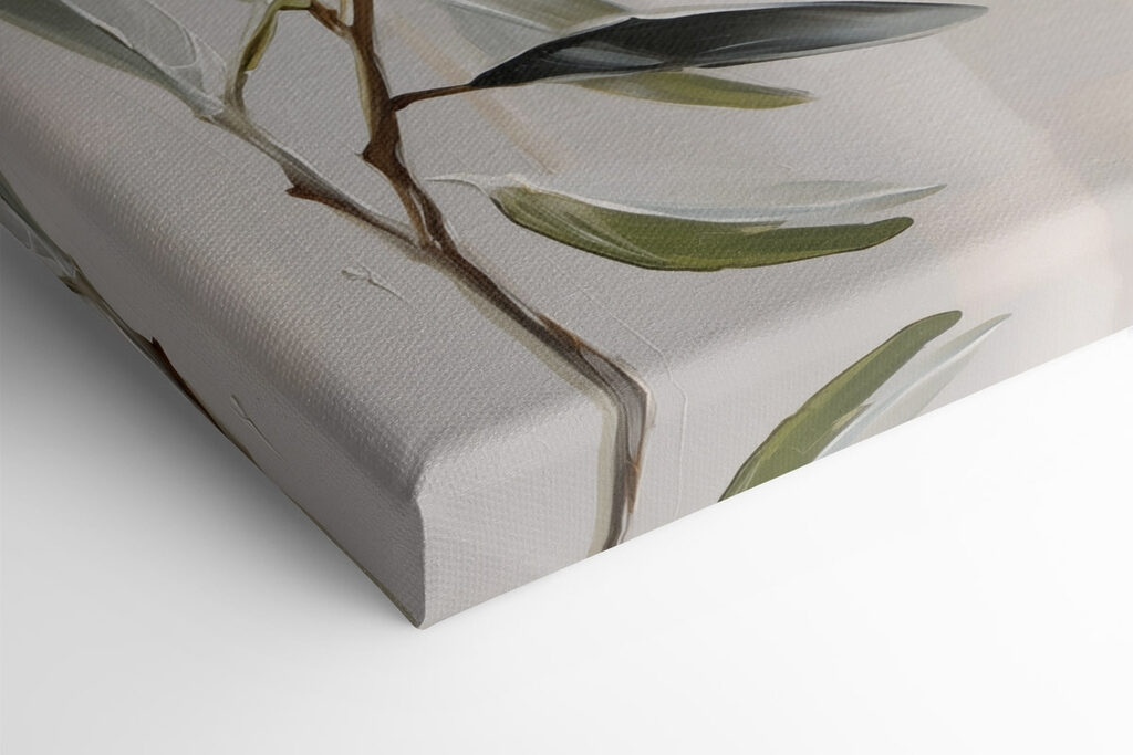Painting of olives on a branch