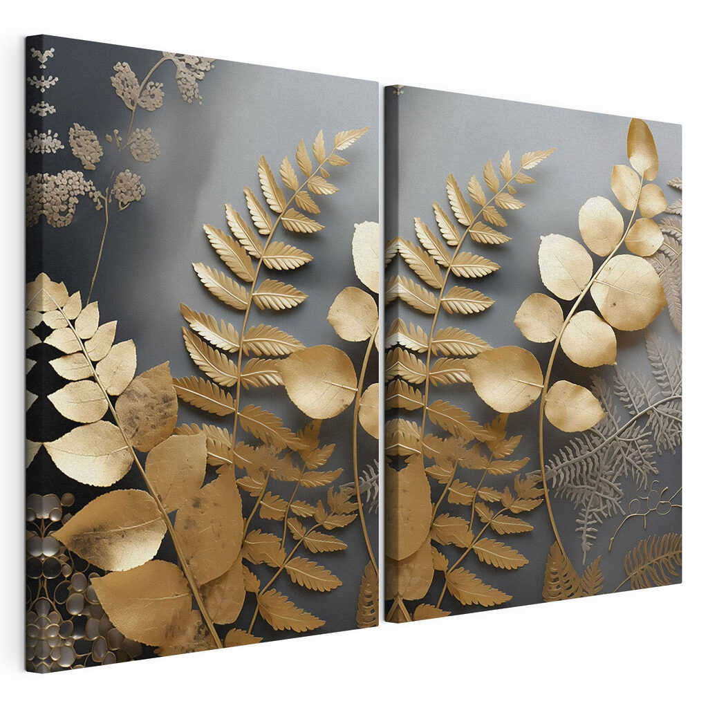 Elegant foliage design in soft tones