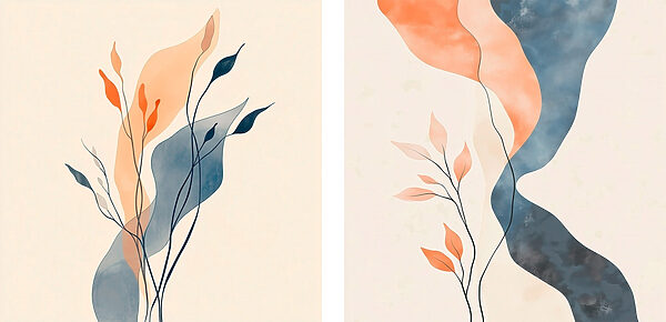 Gentle curves and warm hues combined