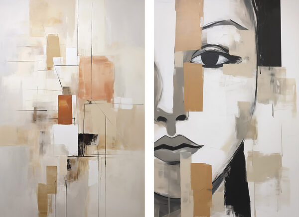 Painting of a woman's face