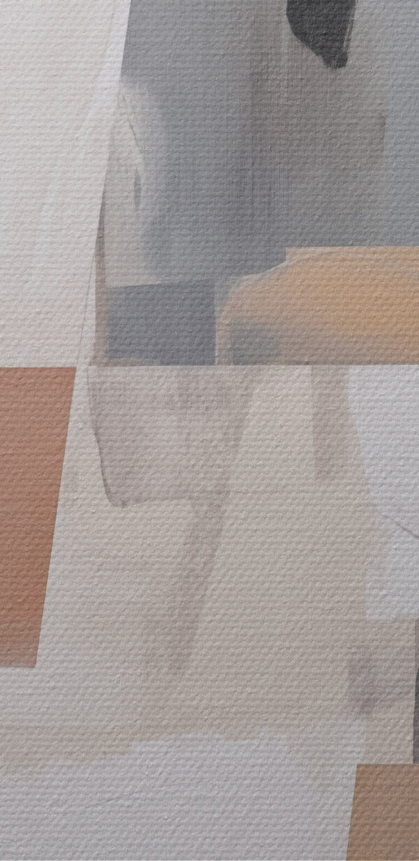 Painting of different shades of gray and black