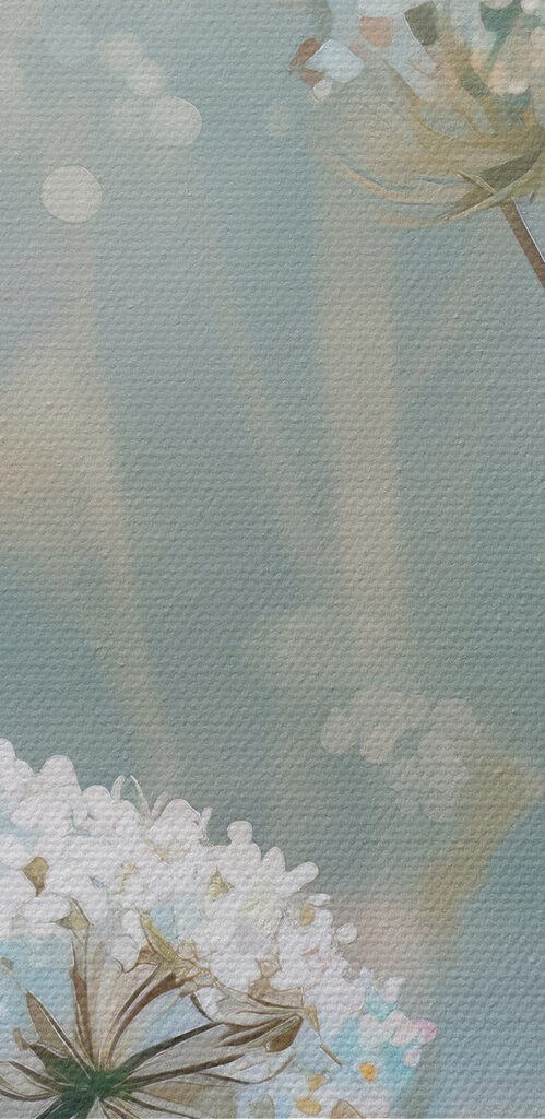 Delicate blooms in soft colors