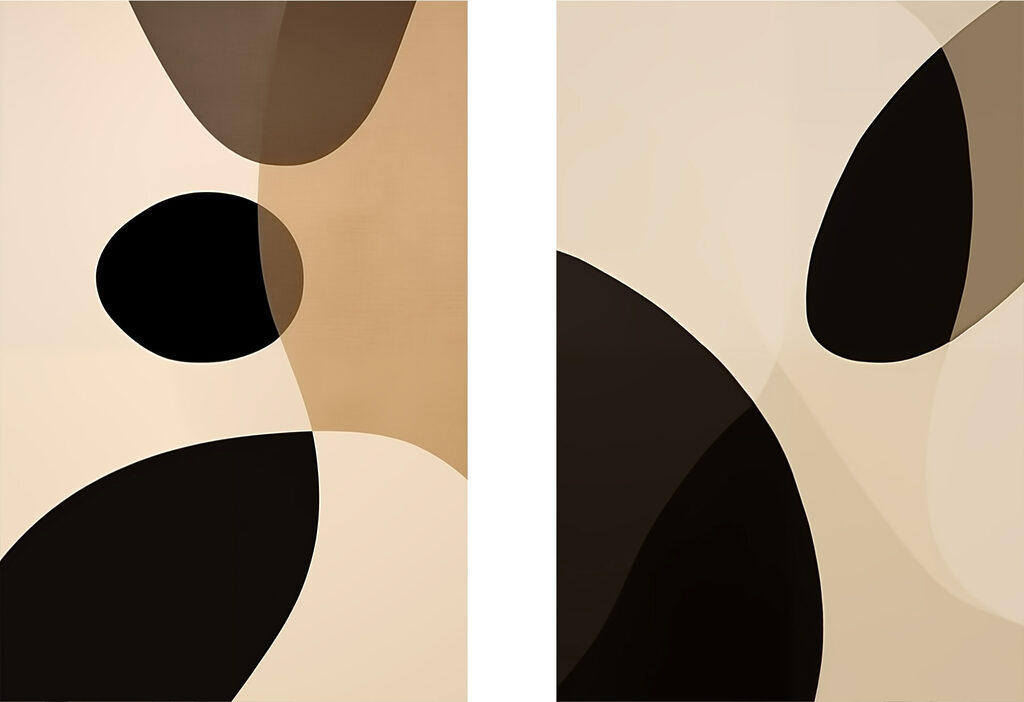 Abstract shapes in neutral tones Abstract shapes in neutral tones
