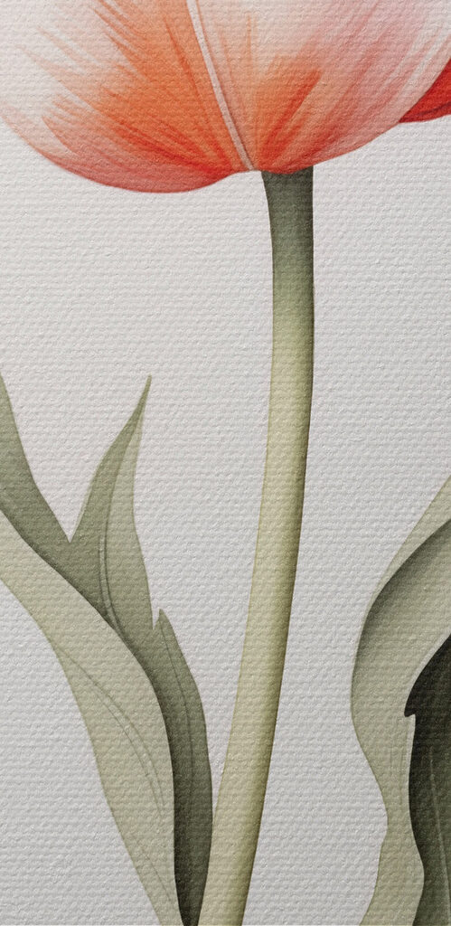 Delicate blossoms in soft hues